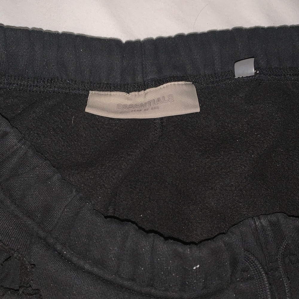 Black essentials sweatpants.